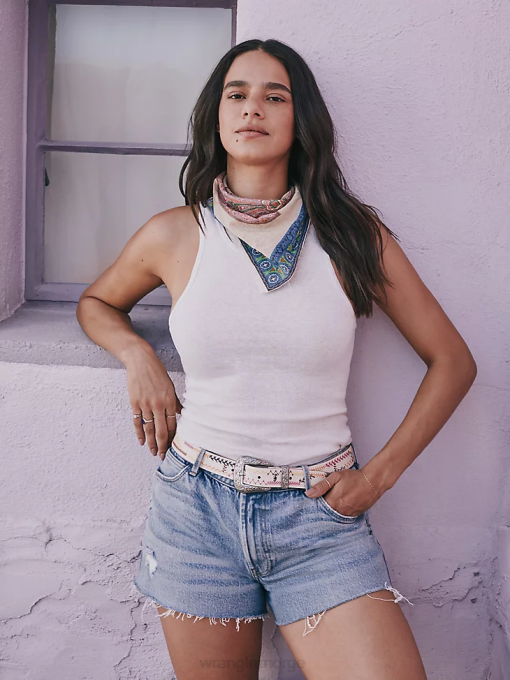 klær nei Wrangler kvinner høy stige vintage cut-off kort bloom (112335762) 8V40833