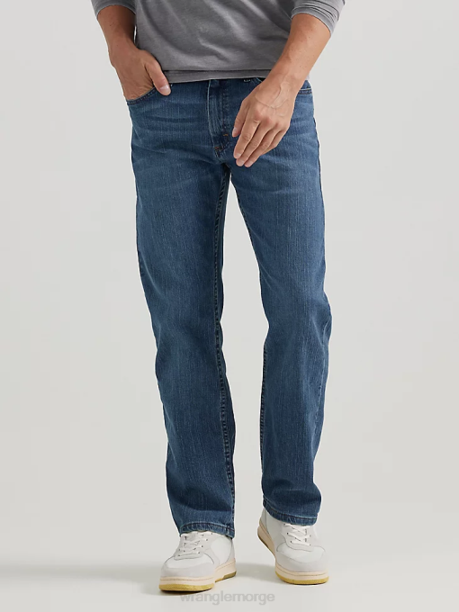klær nei Wrangler menn autentisk normal passform komfort midje jeans blått hav (10zm1csbn) 8V40204