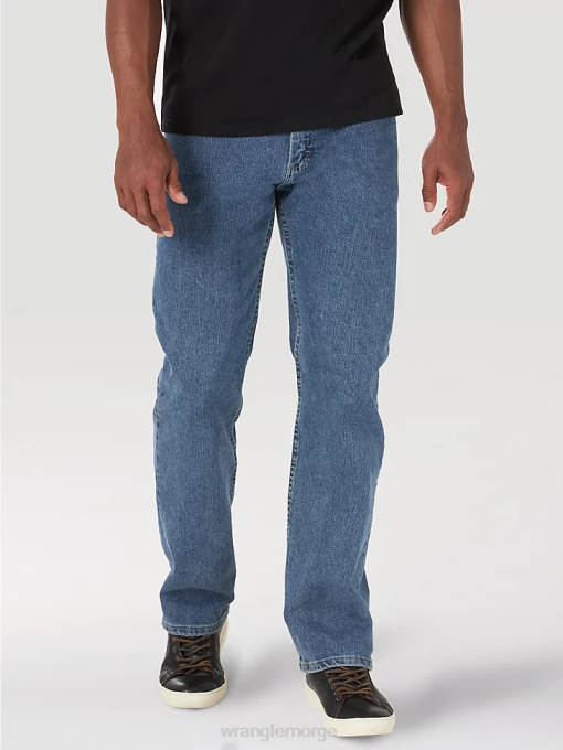 klær nei Wrangler menn autentisk normal passform komfort midje jeans lett steinvask (10zm1cssl) 8V40203