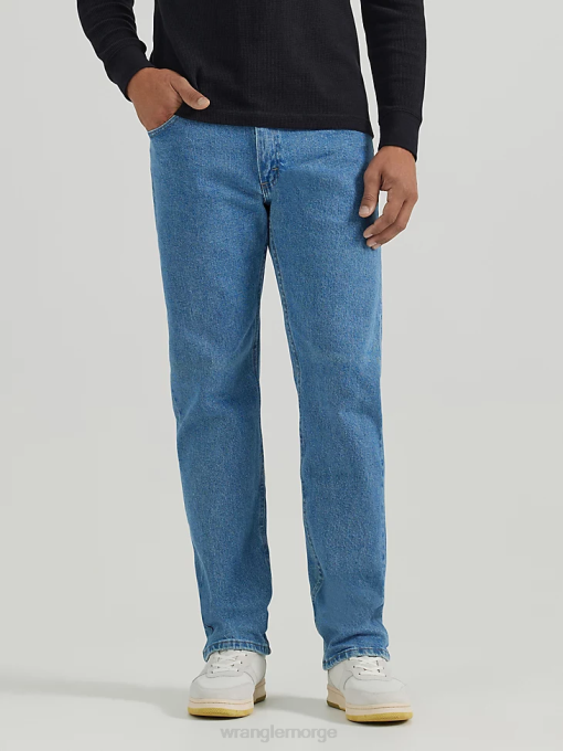 klær nei Wrangler menn autentisk regular fit flex jean lett stein (10zm100sx) 8V40132