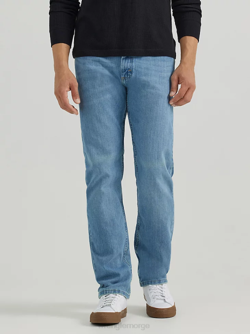 klær nei Wrangler menn autentisk regular fit flex jean steinvask-lys (10zm100sf) 8V40128