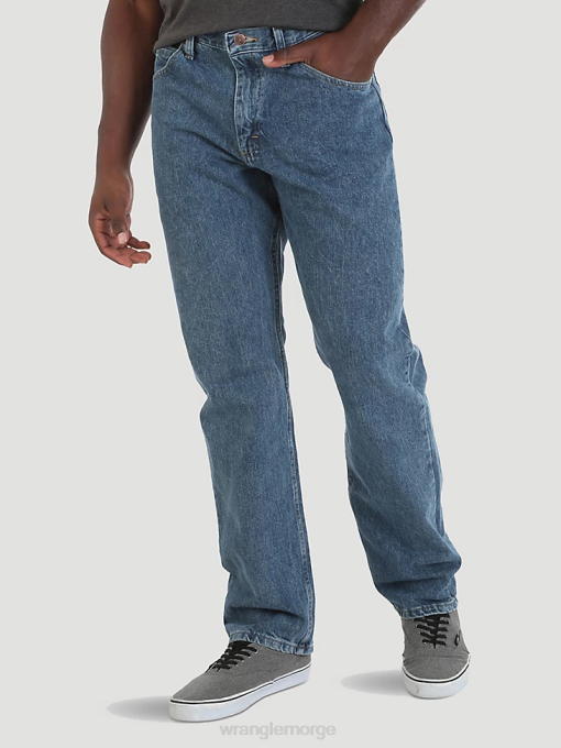 klær nei Wrangler menn autentiske bomullsjeans med avslappet passform vintage stein (10zm200vs) 8V40111