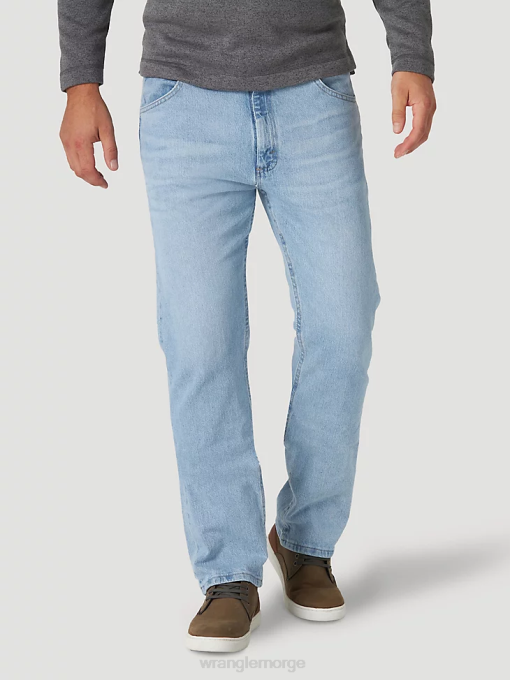 klær nei Wrangler menn femstjerners premium denim flex for komfort jeans med normal passform bleket indigo (96fxvbi) 8V40137