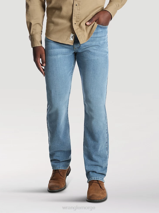klær nei Wrangler menn femstjerners premium denim flex for komfort jeans med normal passform steinvask lys (96fxwsl) 8V40136