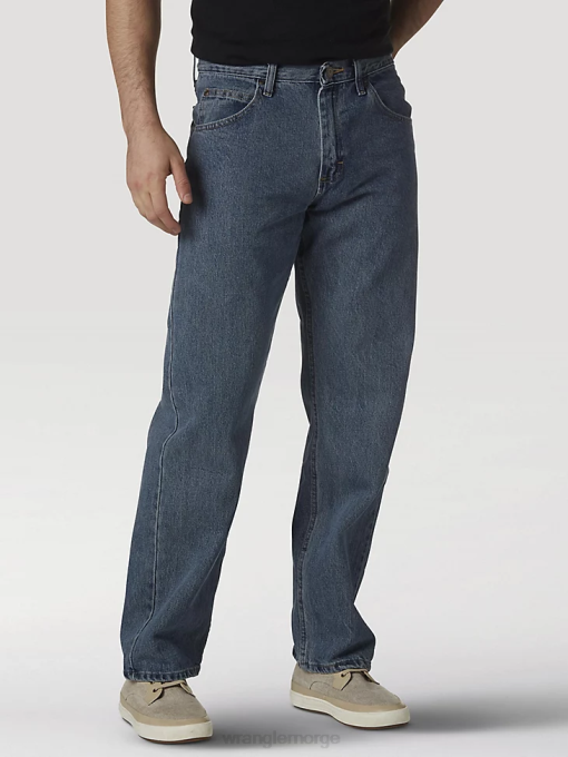 klær nei Wrangler menn femstjerners premium denim jeans med avslappet passform årgang (97601vr) 8V4089