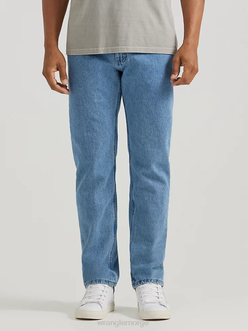 klær nei Wrangler menn femstjerners premium denim jeans med normal passform lt steinvask (96501sl) 8V4090
