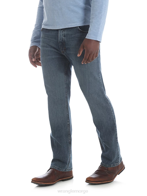 klær nei Wrangler menn femstjerners premium ytelse-serie jeans med normal passform grus (96cfvgv) 8V4071