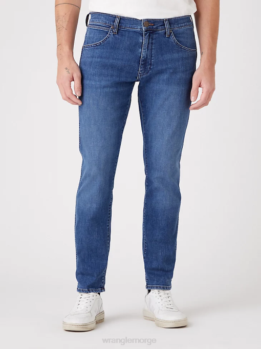 klær nei Wrangler menn greensboro jeans med rett ben mørk sky (112317473) 8V4066