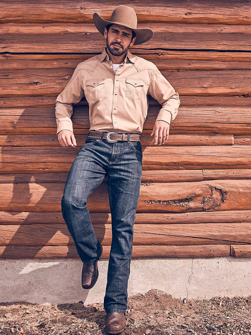 klær nei Wrangler menn retro slim fit bootcut jeans dax (77mwzdx) 8V404