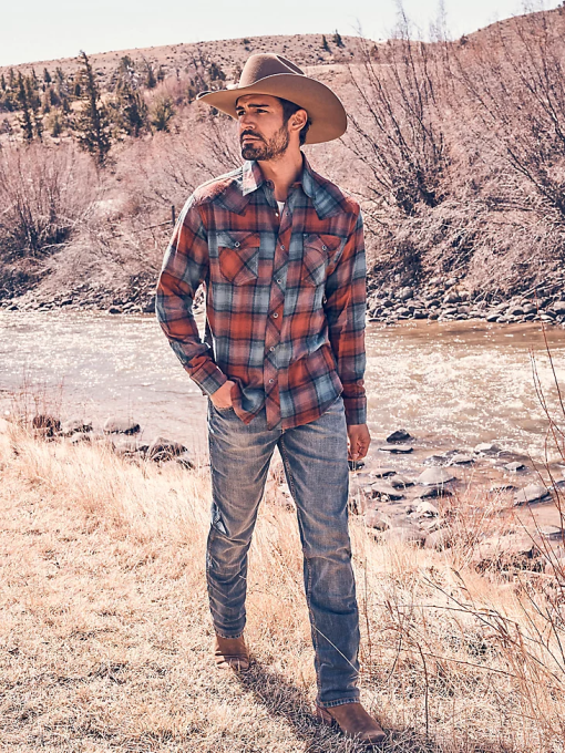 klær nei Wrangler menn retro slim fit jeans med rett ben bozeman (wlt88bz) 8V4027