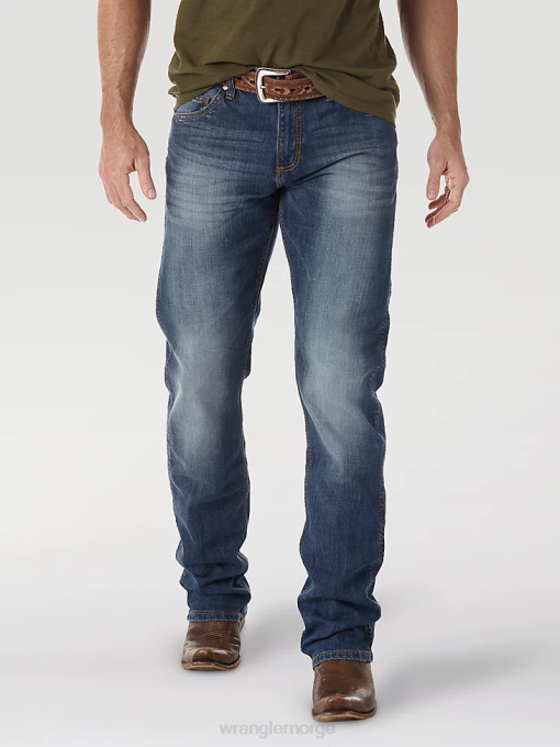 klær nei Wrangler menn retro slim fit jeans med rett ben cottonwood (wlt88cw) 8V4034