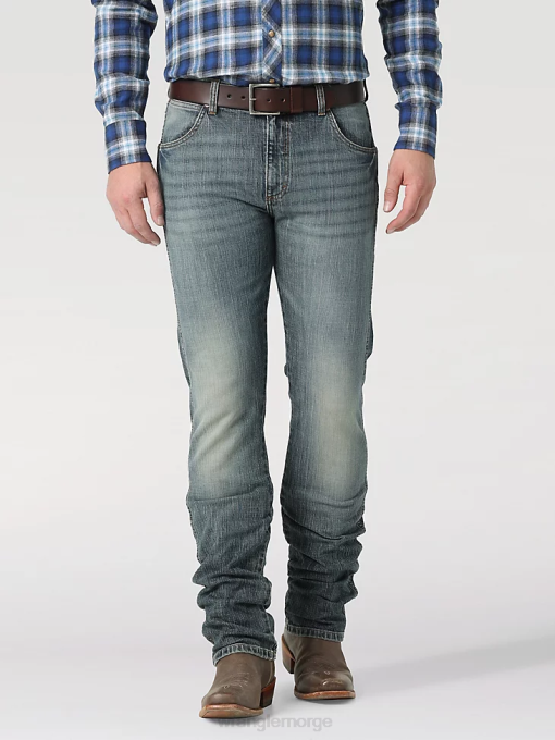 klær nei Wrangler menn retro slim fit jeans med rett ben dark knight stretch (112318445) 8V4036