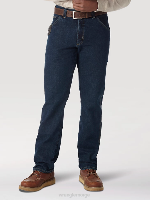 klær nei Wrangler menn riggs workwear avansert komfort jean med fem lommer mørk fargetone (3wac5dt) 8V40668