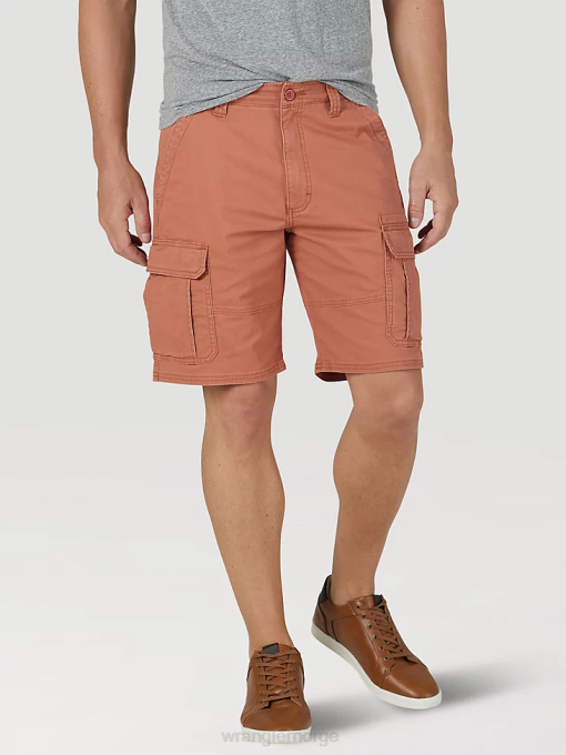 klær nei Wrangler menn autentikk stretch cargo short kobberbrun (112316284) 8V40555