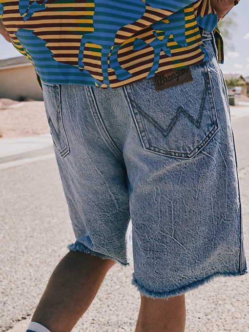 klær nei Wrangler menn denim shorts med løs passform bodark (112332619) 8V40581