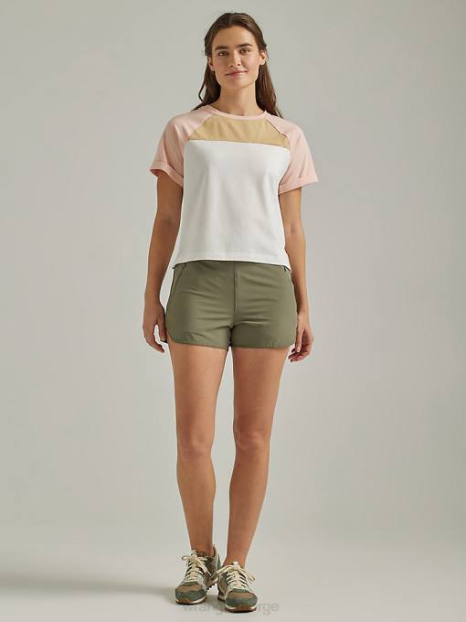 klær nei Wrangler kvinner atg angler vingeseil kort støvete oliven (112333785) 8V40845