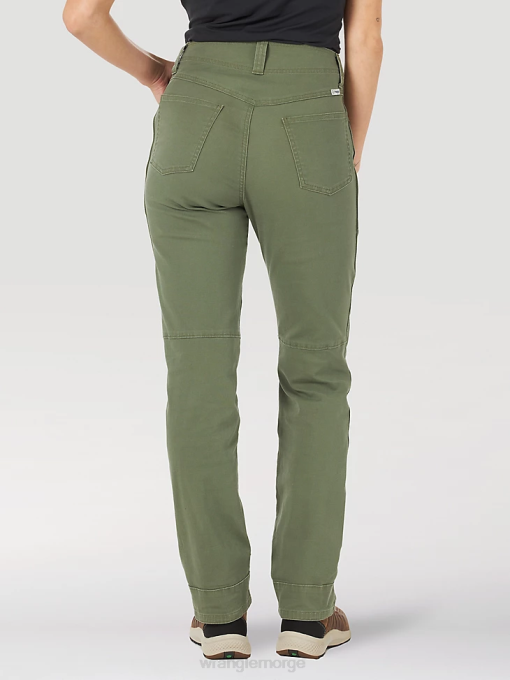 klær nei Wrangler kvinner atg by canvas pant oliven (la825ov) 8V40812