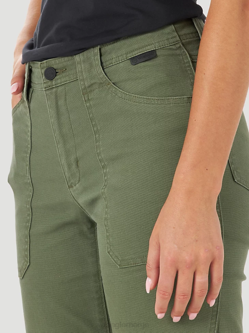 klær nei Wrangler kvinner atg by canvas pant oliven (la825ov) 8V40812