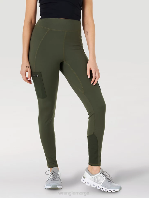 klær nei Wrangler kvinner atg by cargo leggings oliven (la201ov) 8V40814