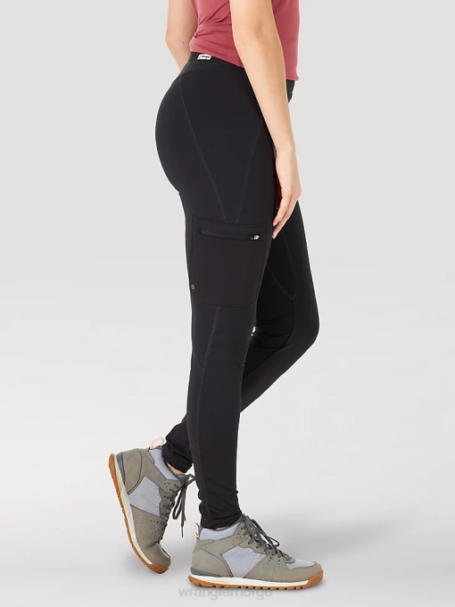 klær nei Wrangler kvinner atg by cargo leggings svart (la201bk) 8V40815