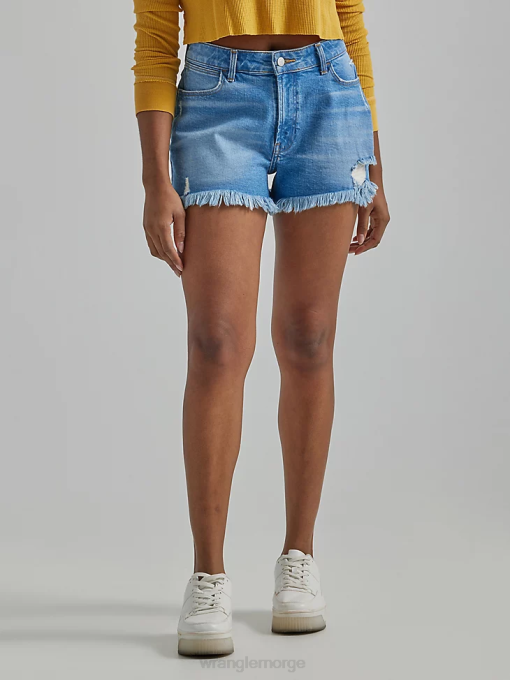 klær nei Wrangler kvinner høy stige vintage cut-off kort lett vask (112327626) 8V40841