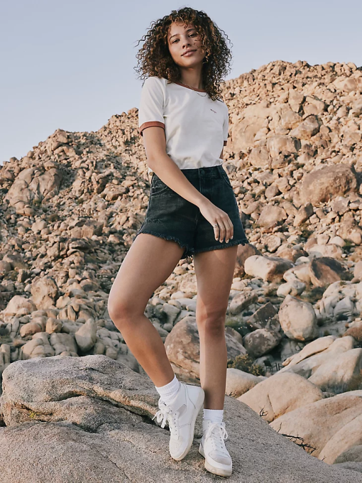 klær nei Wrangler kvinner høy stige vintage cut-off kort måneskinn (112333535) 8V40834