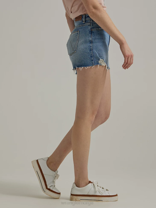 klær nei Wrangler kvinner høy stige vintage cut-off kort ringblomst (112333490) 8V40840