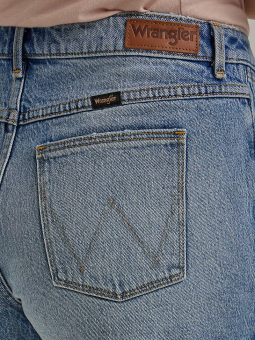klær nei Wrangler kvinner høy stige vintage cut-off kort ringblomst (112333490) 8V40840