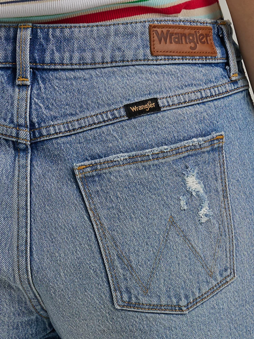 klær nei Wrangler kvinner høy stigning midt på låret kort bloom (112333478) 8V40826