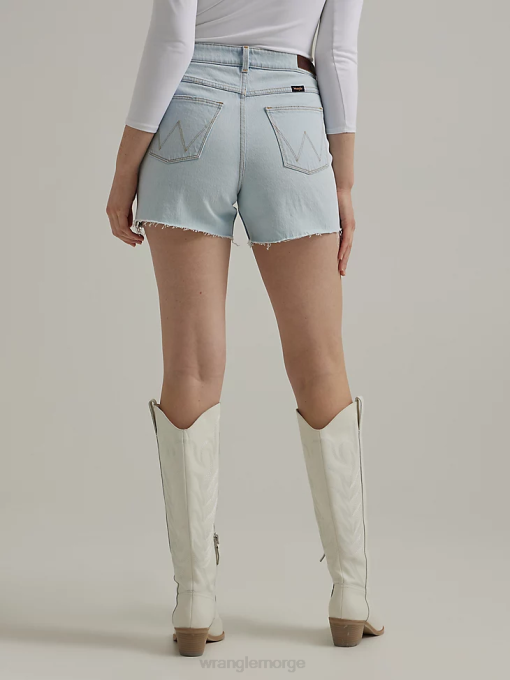 klær nei Wrangler kvinner høy stigning midt på låret kort drømmeblå (112333794) 8V40825