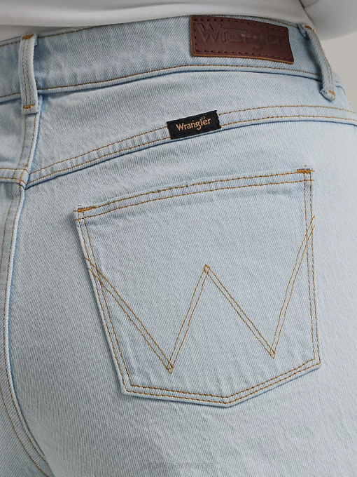 klær nei Wrangler kvinner høy stigning midt på låret kort drømmeblå (112333794) 8V40825