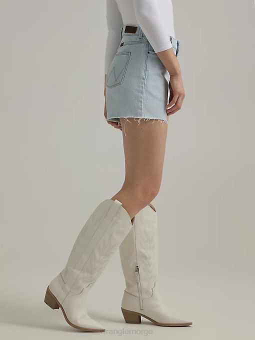 klær nei Wrangler kvinner høy stigning midt på låret kort drømmeblå (112333794) 8V40825