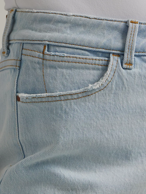 klær nei Wrangler kvinner høy stigning midt på låret kort drømmeblå (112333794) 8V40825