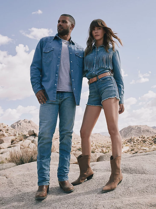 klær nei Wrangler kvinner omarbeidet kort lys stein (wbrwsls) 8V40822