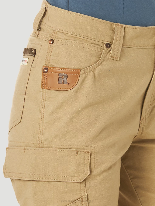 klær nei Wrangler kvinner riggs workwear ripstop ranger cargo pant gyllen khaki (3wf60gk) 8V40820