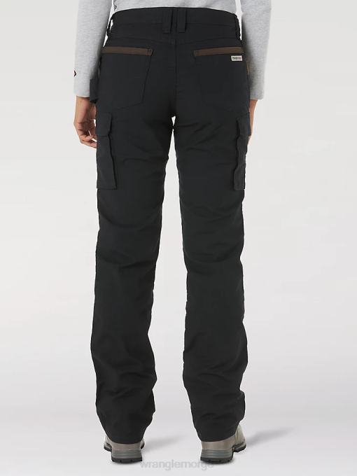 klær nei Wrangler kvinner riggs workwear ripstop ranger cargo pant svart (3wf60bk) 8V40821