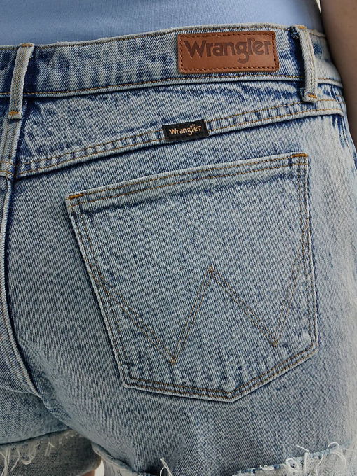 klær nei Wrangler kvinner ødelagt denim rullkort villblomst (112333497) 8V40851