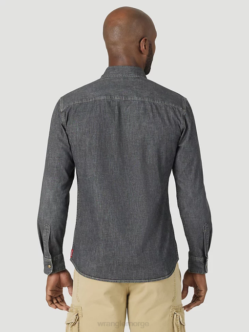 klær nei Wrangler menn 20x konkurranse avansert komfort langermet vestlig skjorte med snaptrykk azul blå (112324833) 8V40481