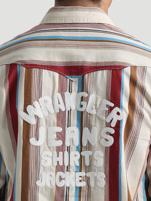 klær nei Wrangler menn 20x konkurranse avansert komfort langermet vestlig skjorte med snaptrykk azul blå (112324833) 8V40481