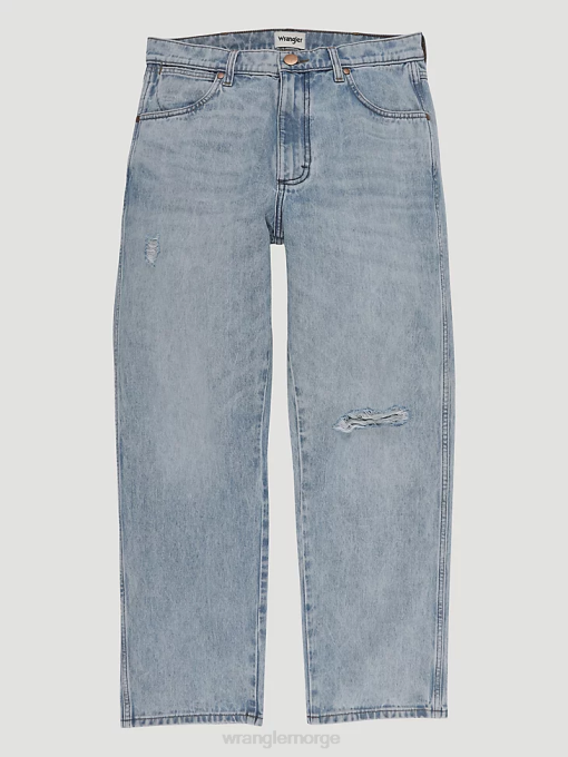 klær nei Wrangler menn Heritage redding jean med løs passform revet lett vask (112335468) 8V40185