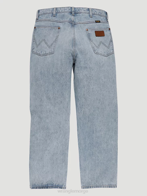 klær nei Wrangler menn Heritage redding jean med løs passform revet lett vask (112335468) 8V40185