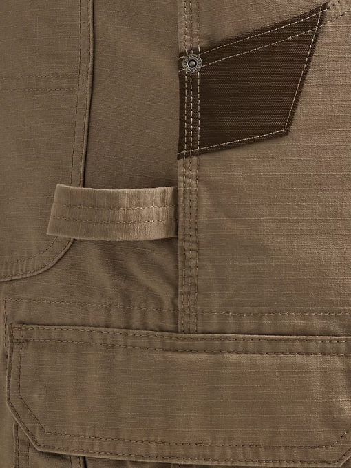 klær nei Wrangler menn arbeidsklær ranger cargo short mørk khaki (112337741) 8V40602