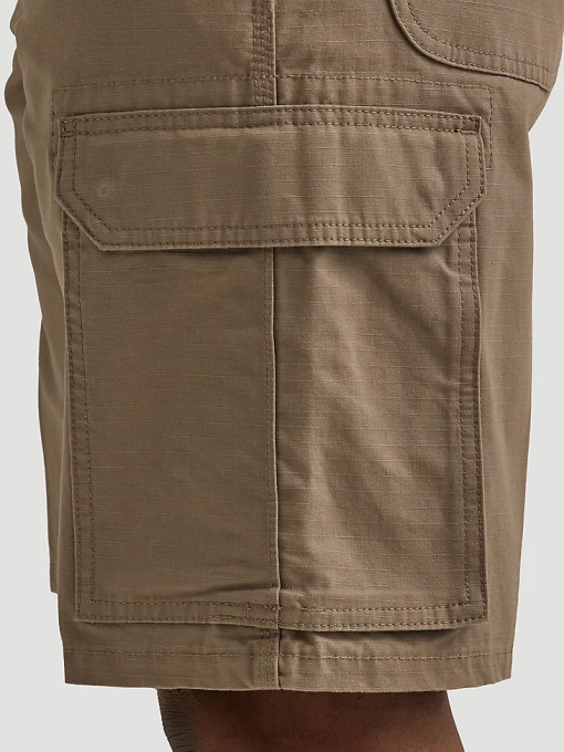 klær nei Wrangler menn arbeidsklær ranger cargo short mørk khaki (112337741) 8V40602