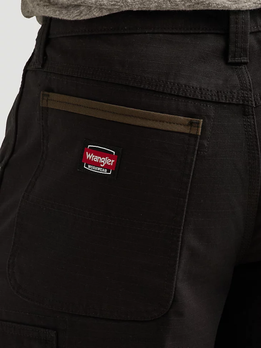 klær nei Wrangler menn arbeidsklær ranger cargo short svart (112337765) 8V40599