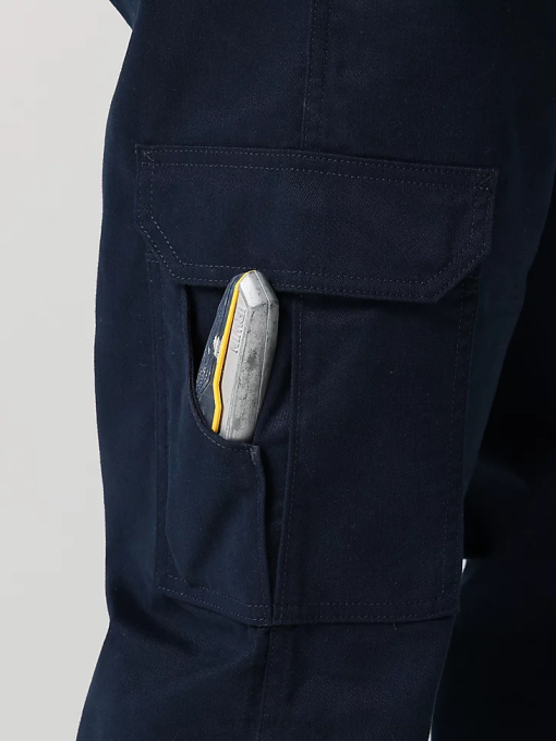 klær nei Wrangler menn arbeidstøy twill cargo bukse mørk safir (112320219) 8V40690