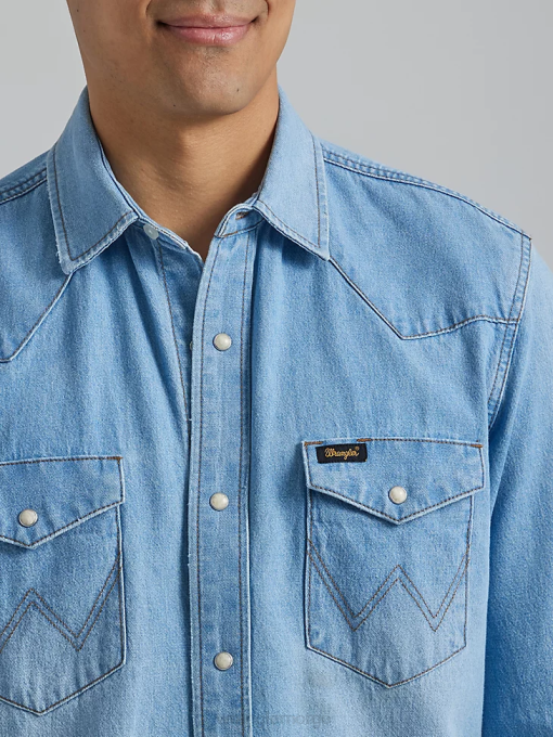 klær nei Wrangler menn arv arbeidsskjorte sunfade (112335476) 8V40475