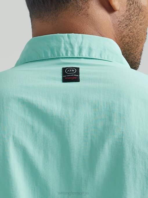 klær nei Wrangler menn atg angler langermet skjorte hav (112331259) 8V40339