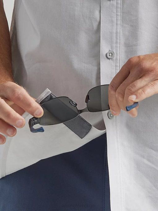 klær nei Wrangler menn atg asymmetrisk skjorte med glidelås mist (112333905) 8V40328