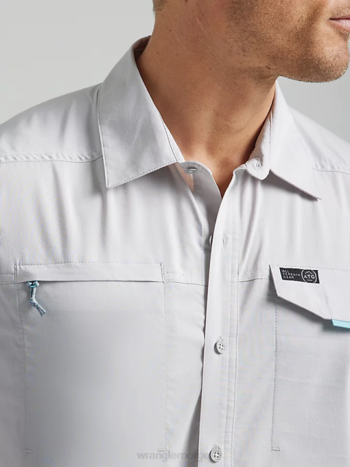 klær nei Wrangler menn atg asymmetrisk skjorte med glidelås mist (112333905) 8V40328
