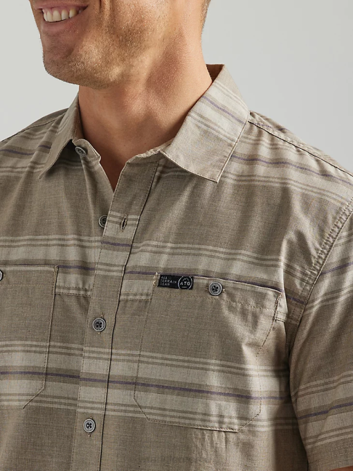 klær nei Wrangler menn atg by breeze skjorte cherry creek (112331239) 8V40313